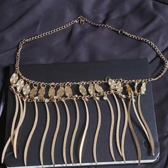 Tassel Gold Plated Necklace - Picture 4 of 4